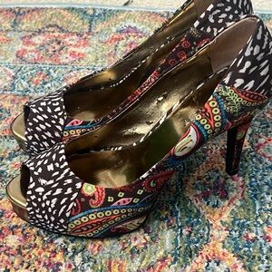 Nine West Paisley Heels